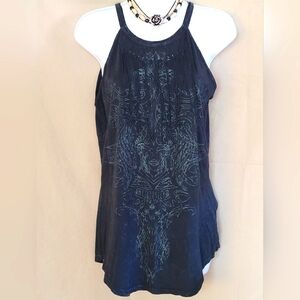 Black Sleeveless Women's Top